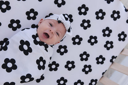 Presley (ribbed) - Swaddle Set Blush Lotus