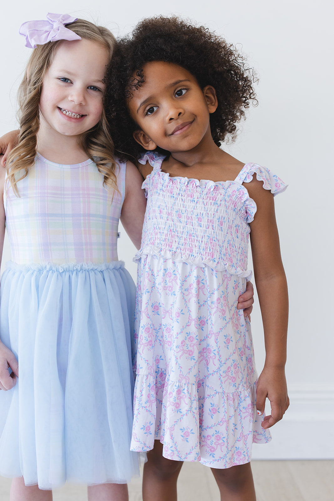 Charlotte - Smocked Dress Blush Lotus