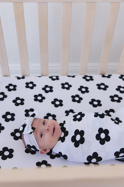 Presley (ribbed) - Swaddle Set Blush Lotus
