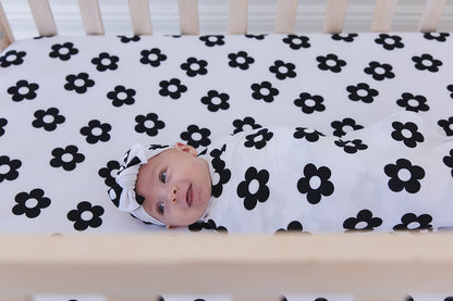 Presley (ribbed) - Swaddle Set Blush Lotus