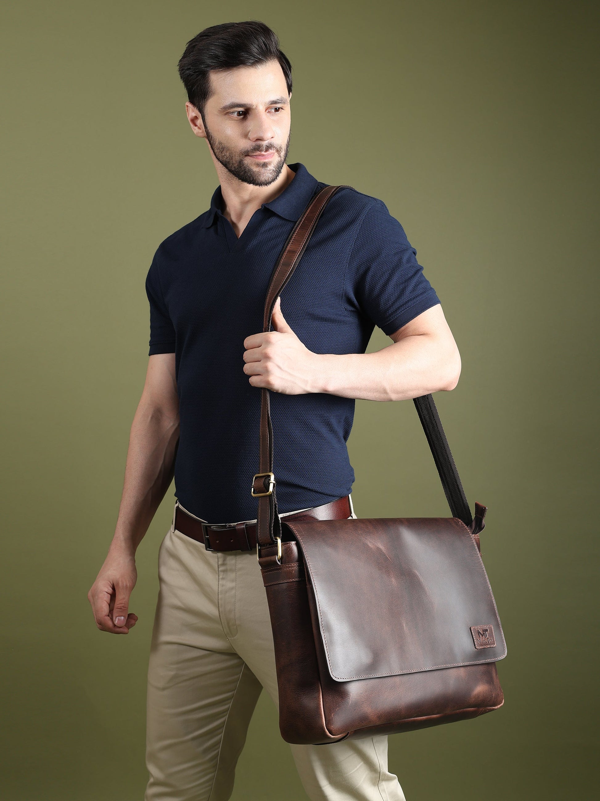Genuine Sitka Leather Laptop Bag Classy Leather Bags