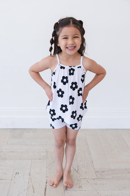 Presley (ribbed) - Tank Short Set Blush Lotus