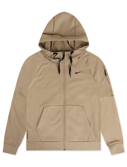 Nike Mens Therma Full Zip Fitness Top - Khaki Denim Exchange