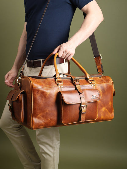 Berlin Leather Weekender Duffle Bag Classy Leather Bags
