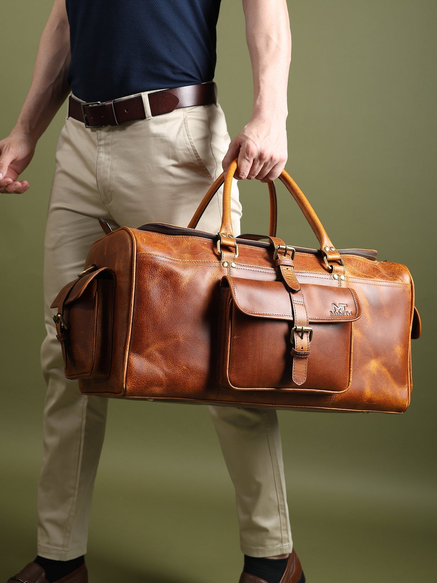Berlin Leather Weekender Duffle Bag Classy Leather Bags