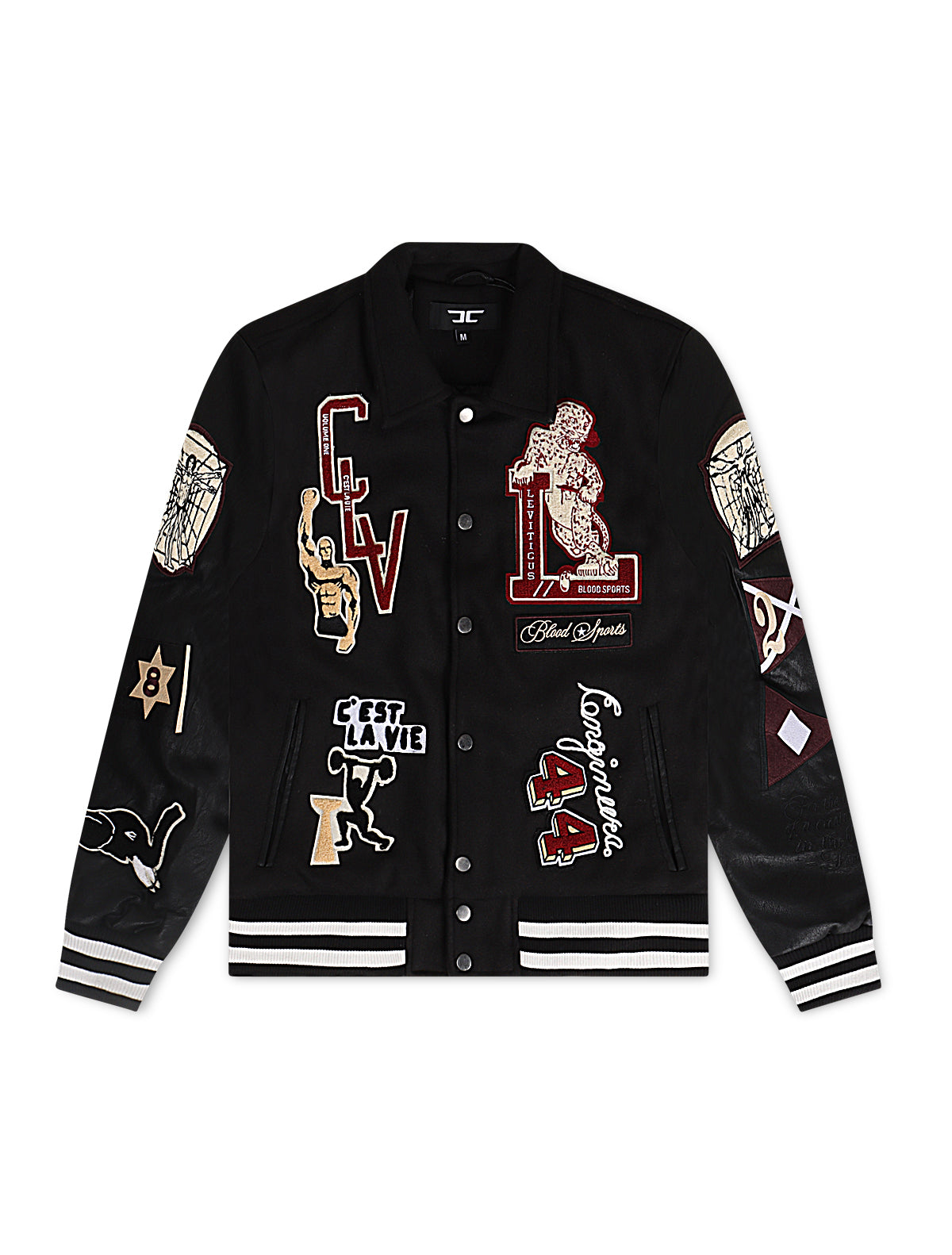 Jordan Craig Kids Carpe Diem Varsity Jacket - Black Denim Exchange