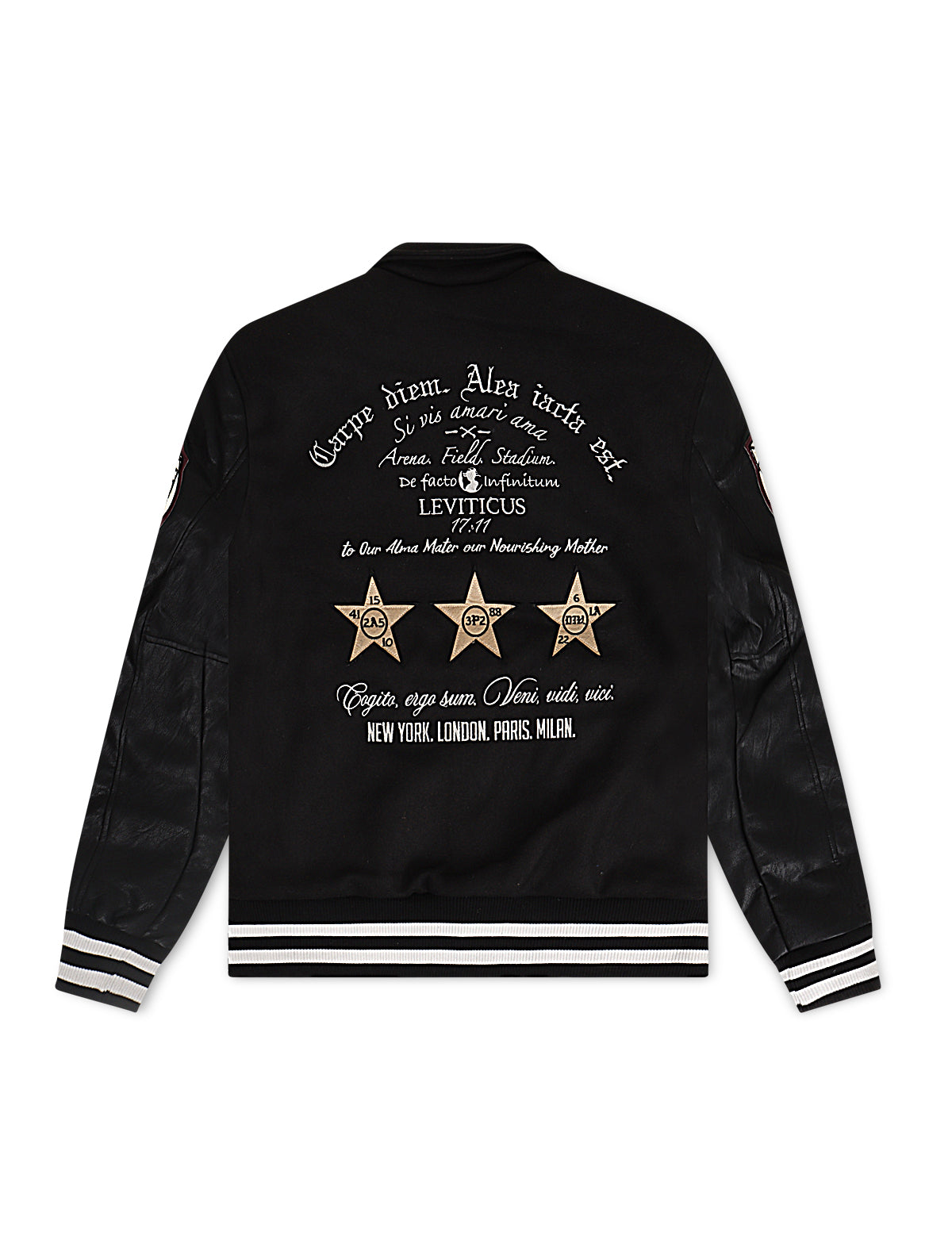 Jordan Craig Kids Carpe Diem Varsity Jacket - Black Denim Exchange