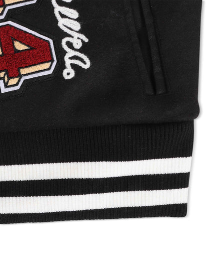 Jordan Craig Kids Carpe Diem Varsity Jacket - Black Denim Exchange