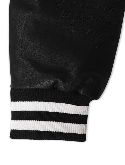 Jordan Craig Kids Carpe Diem Varsity Jacket - Black Denim Exchange