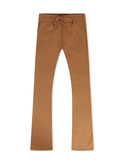 Jordan Craig Fleece Stacked Joggers - Mocha Denim Exchange