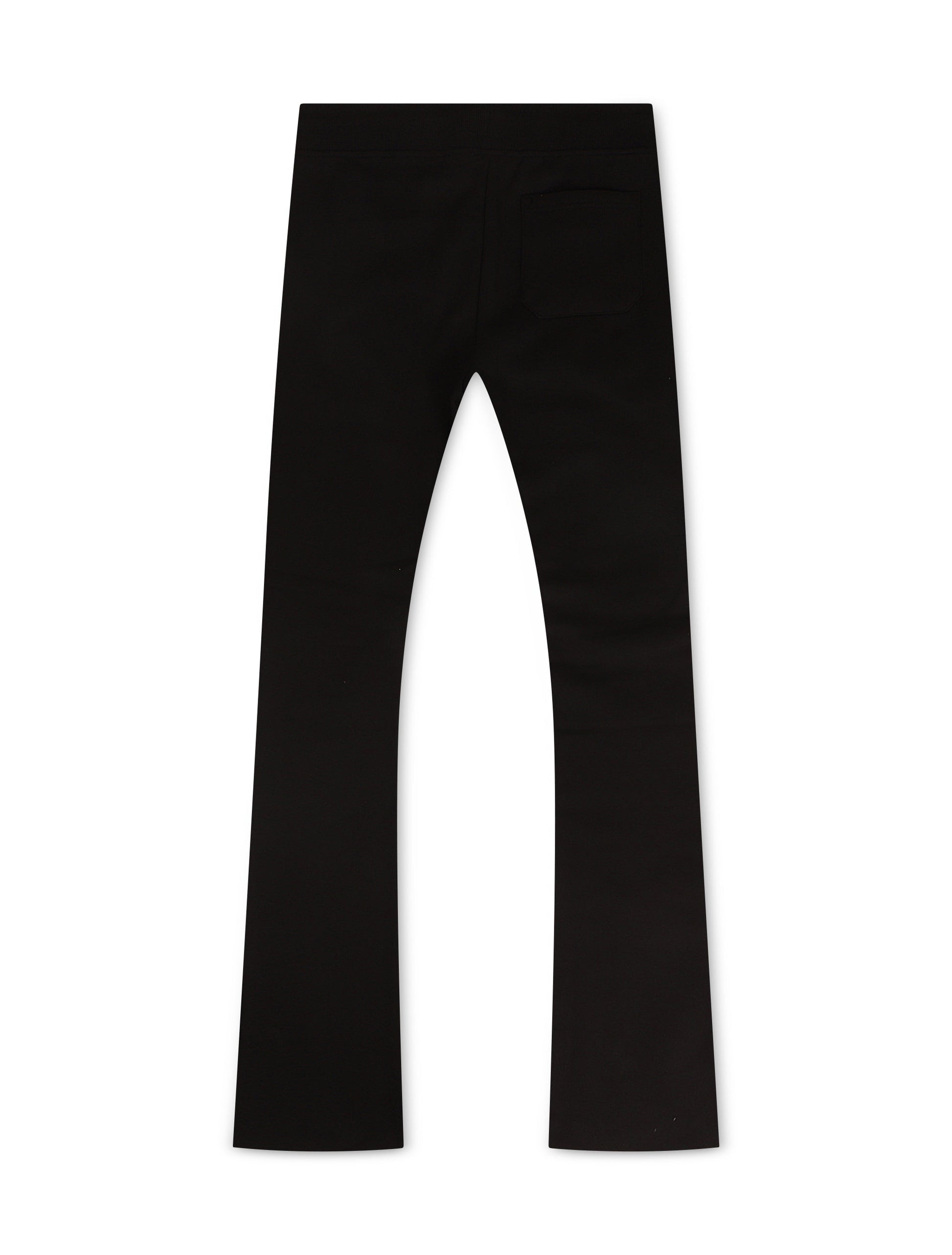 Jordan Craig Fleece Stacked Joggers - Black Denim Exchange