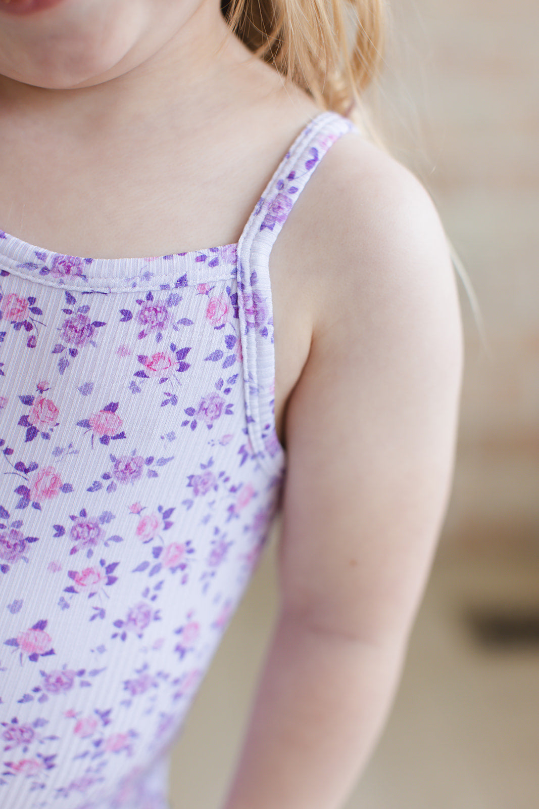 Kapri (ribbed) - Bamboo Tank Blush Lotus