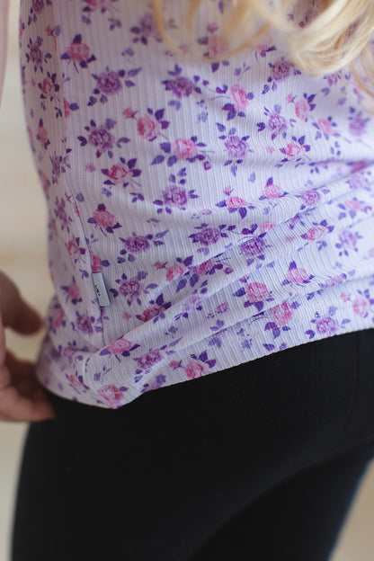 Kapri (ribbed) - Bamboo Tank Blush Lotus