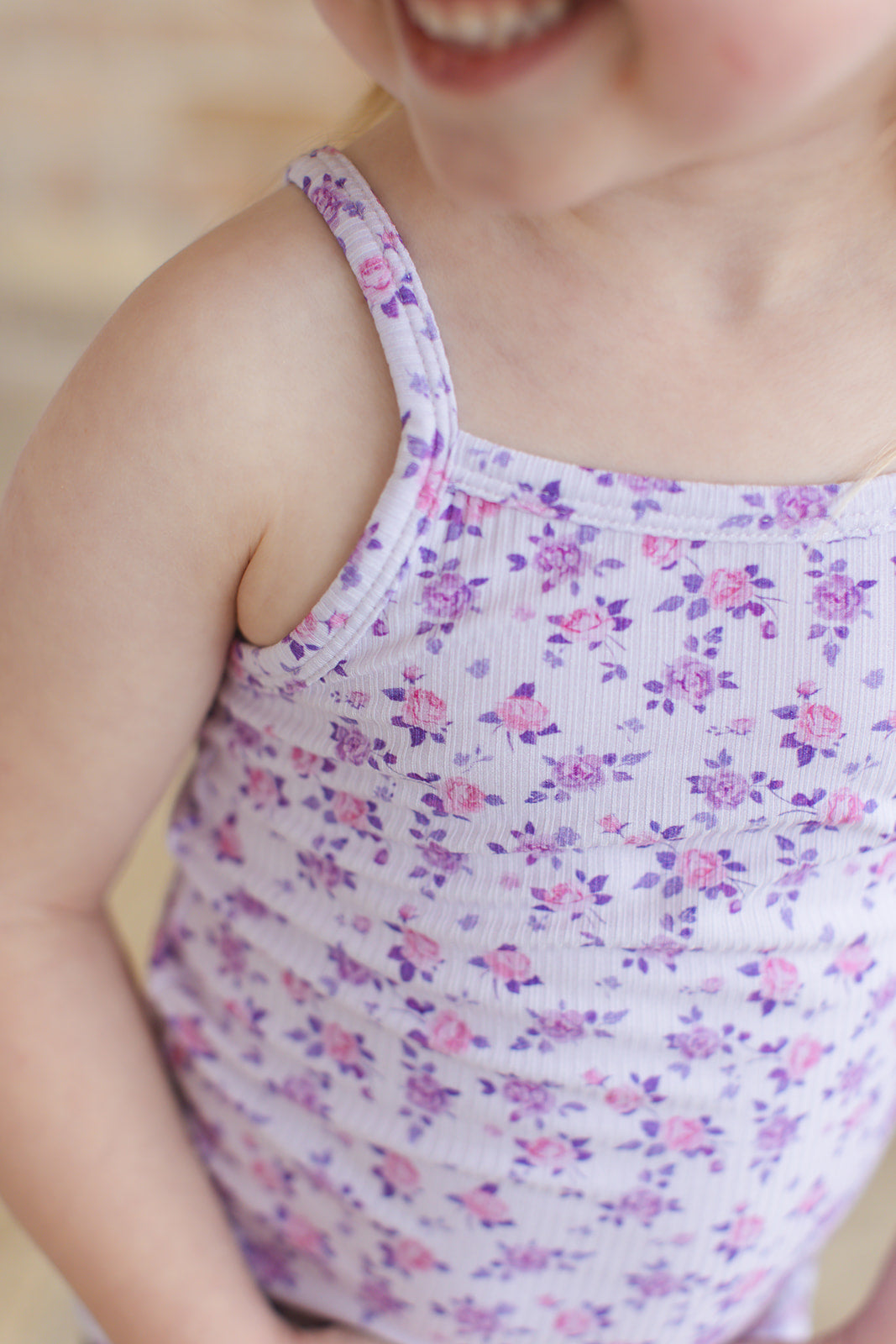 Kapri (ribbed) - Bamboo Tank Blush Lotus