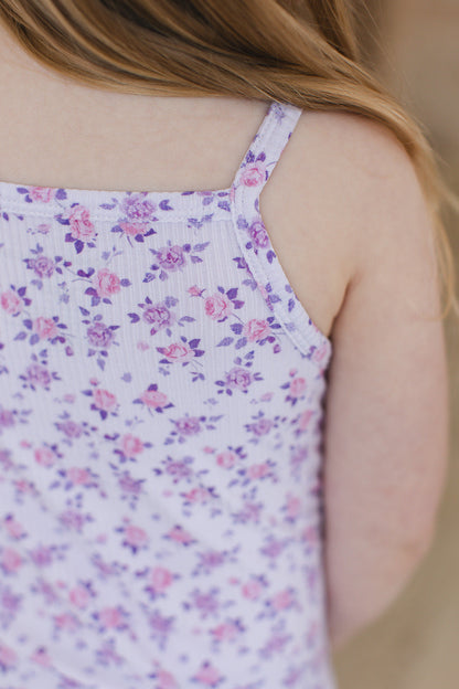 Kapri (ribbed) - Bamboo Tank Blush Lotus