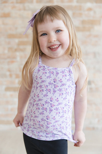 Kapri (ribbed) - Bamboo Tank Blush Lotus