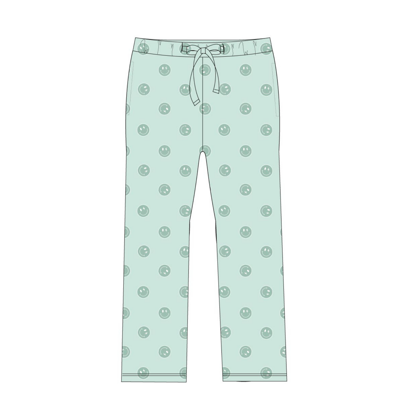 Spearmint Smiles - Men's Pant Blush Lotus