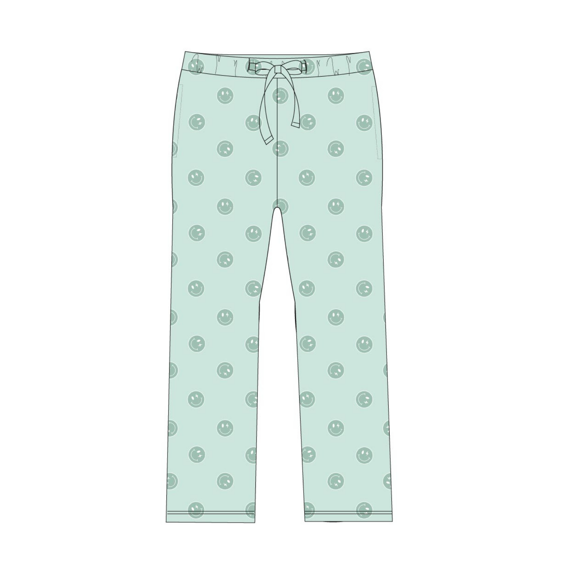 Spearmint Smiles - Men's Pant Blush Lotus
