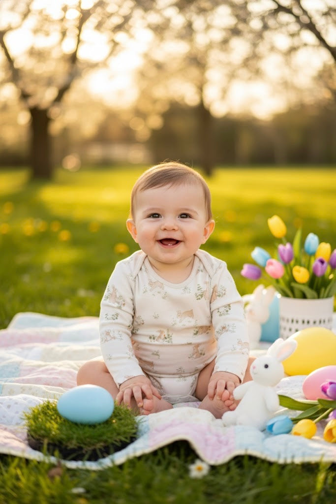 Bunny Long Sleeve Bodysuit Honey and Hive