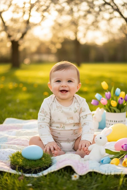 Bunny Long Sleeve Bodysuit Honey and Hive