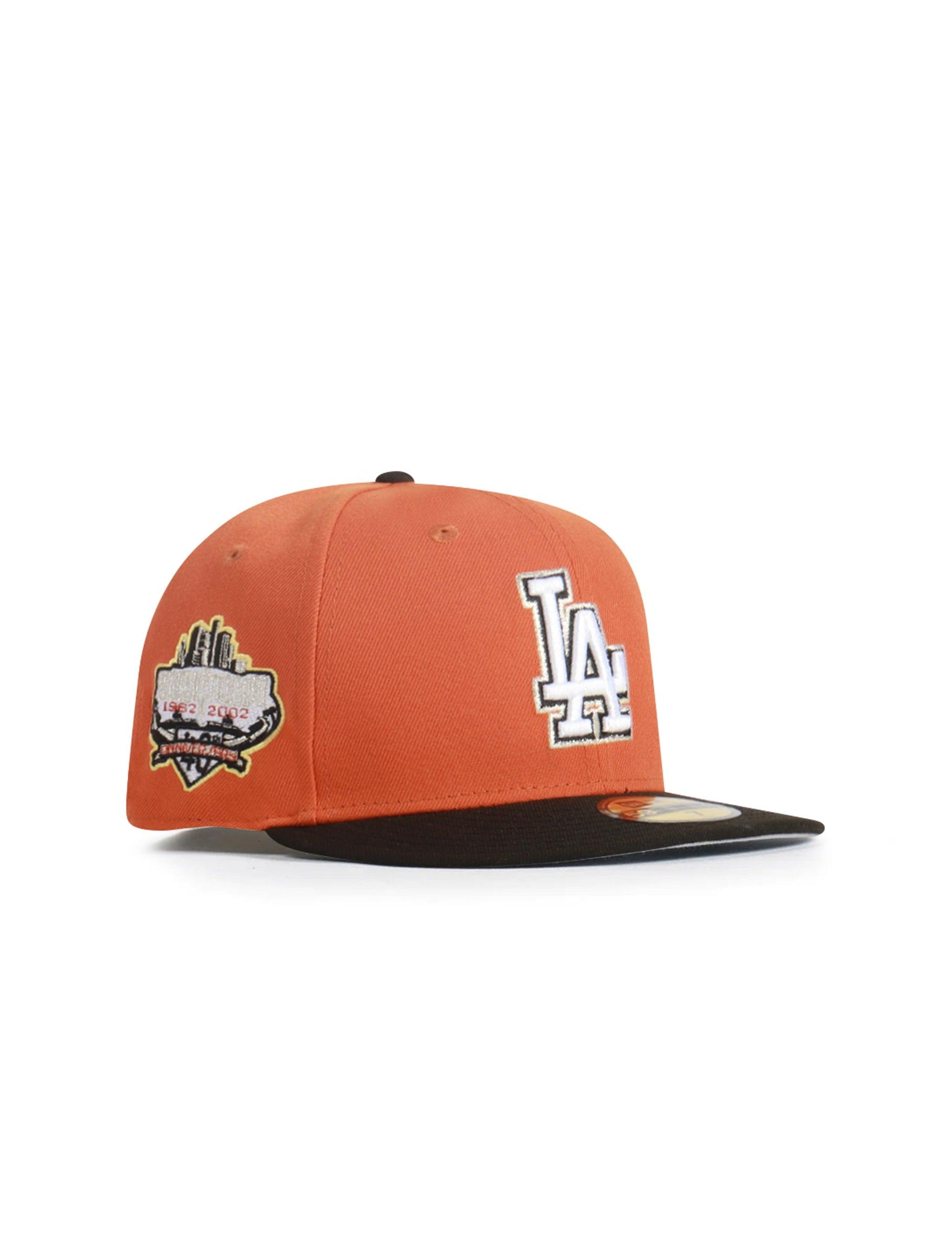 New Era 5950 Dodgers Stadium Hat - Orange Denim Exchange