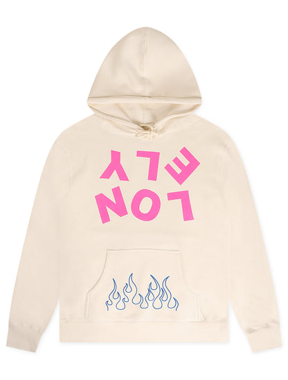 Lonely Hearts Club Upside Down Hoodie - Bone Denim Exchange