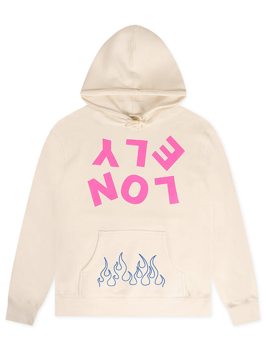 Lonely Hearts Club Upside Down Hoodie - Bone Denim Exchange