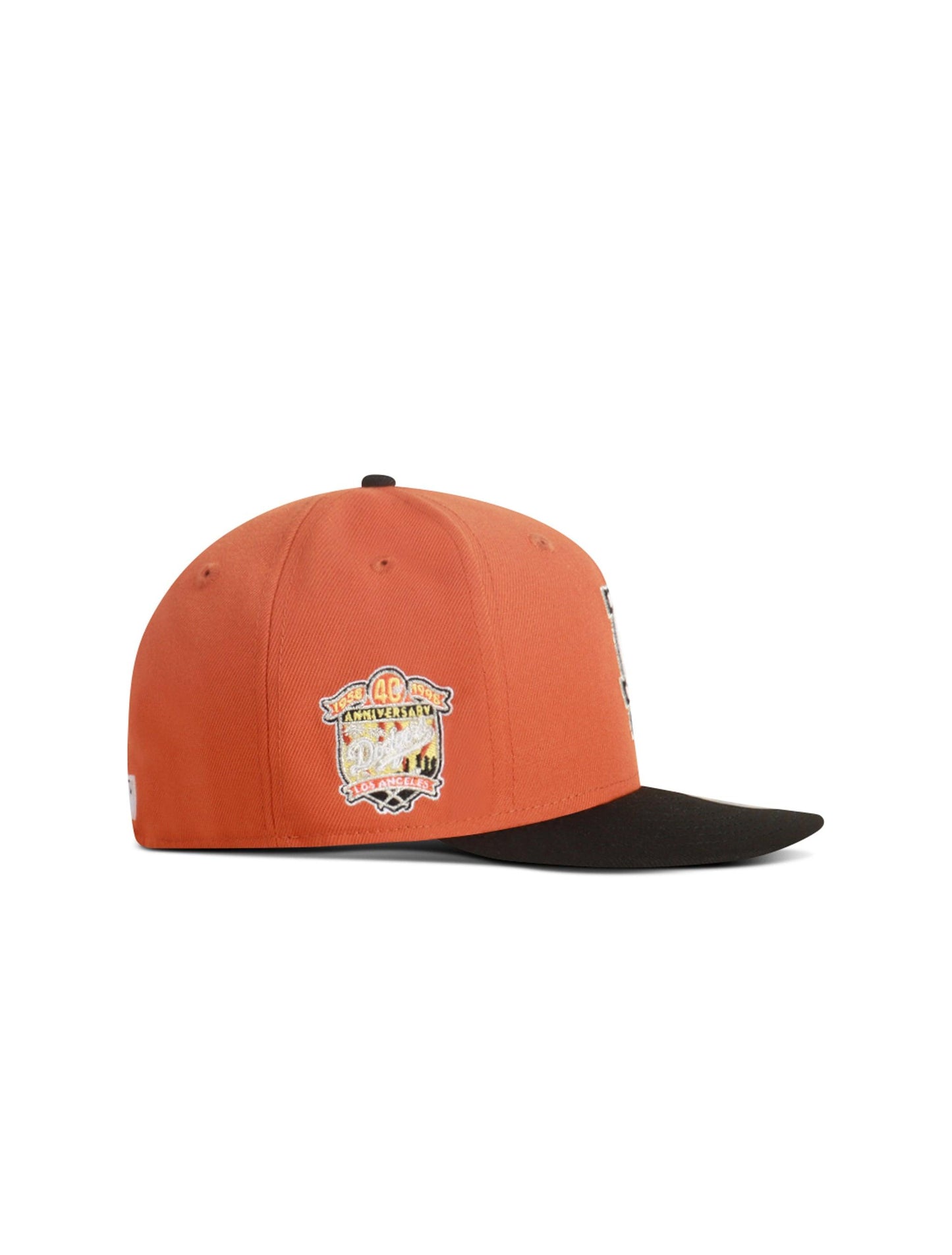 New Era LA Dodgers 40th Anniversary Hat - Orange Denim Exchange