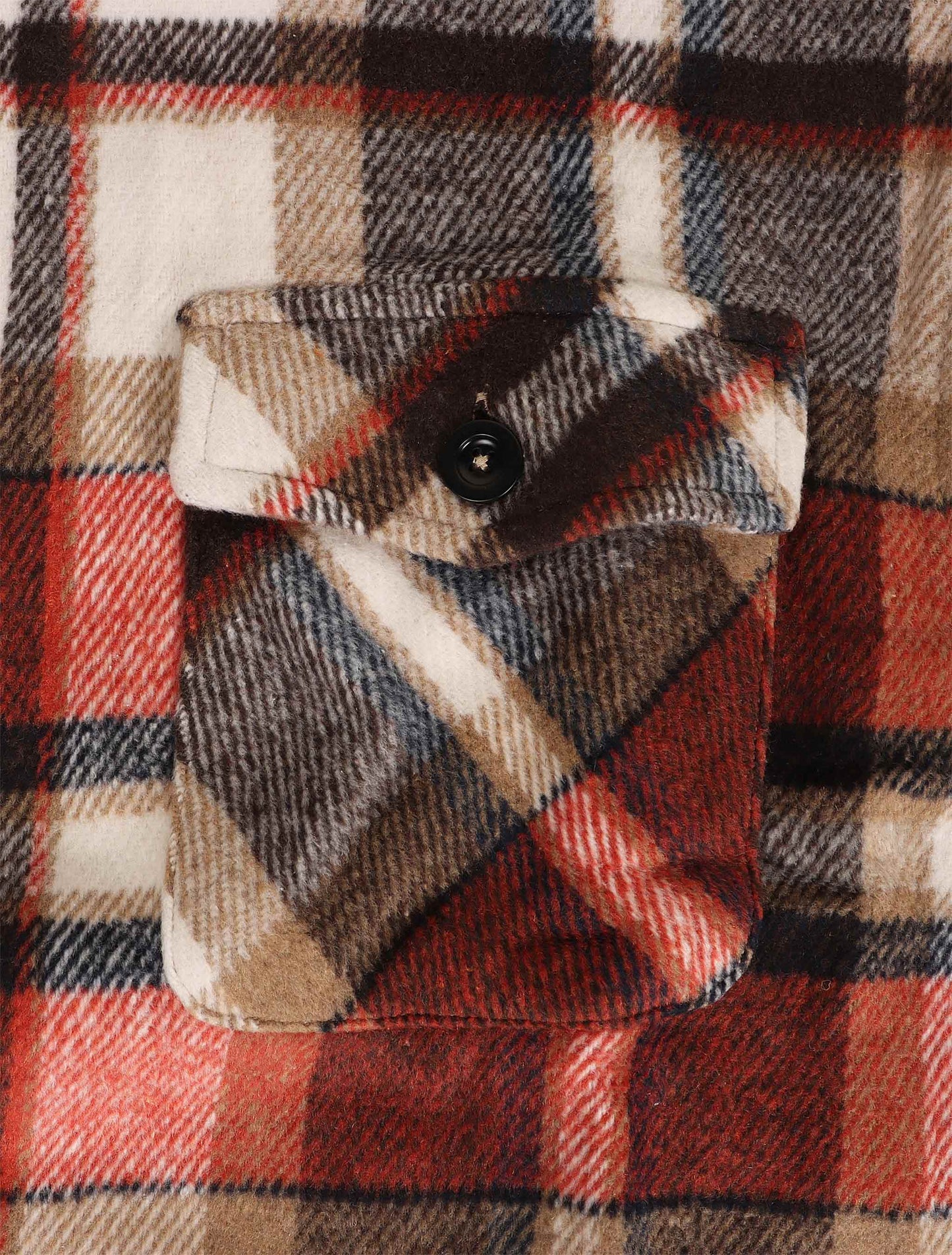 Silent Chapters Motive Flannel - Orange Multi Denim Exchange