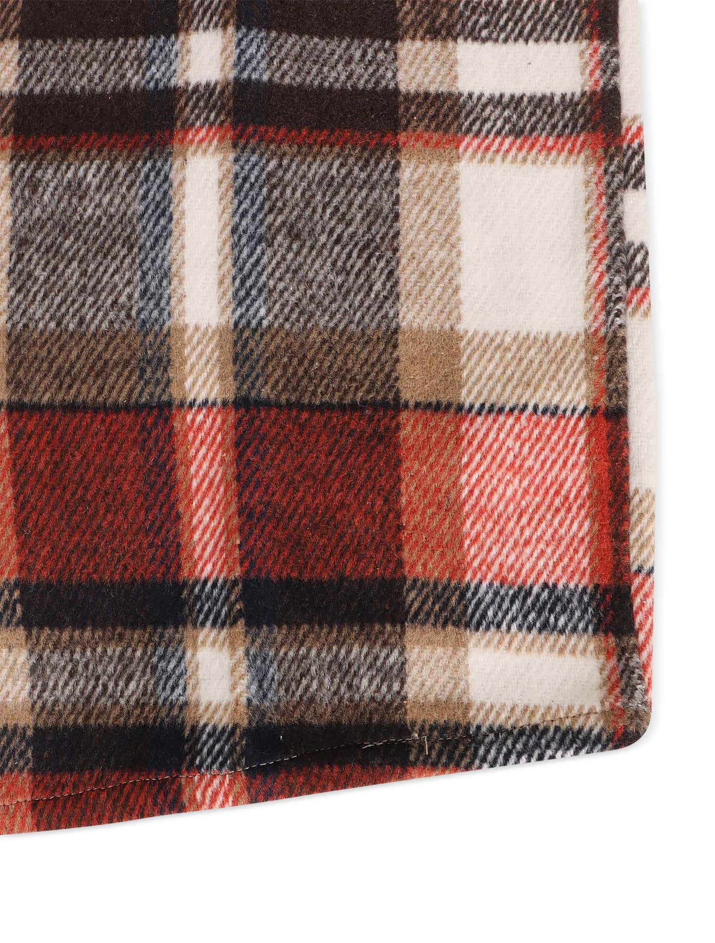 Silent Chapters Motive Flannel - Orange Multi Denim Exchange