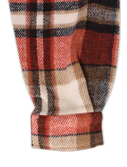 Silent Chapters Motive Flannel - Orange Multi Denim Exchange