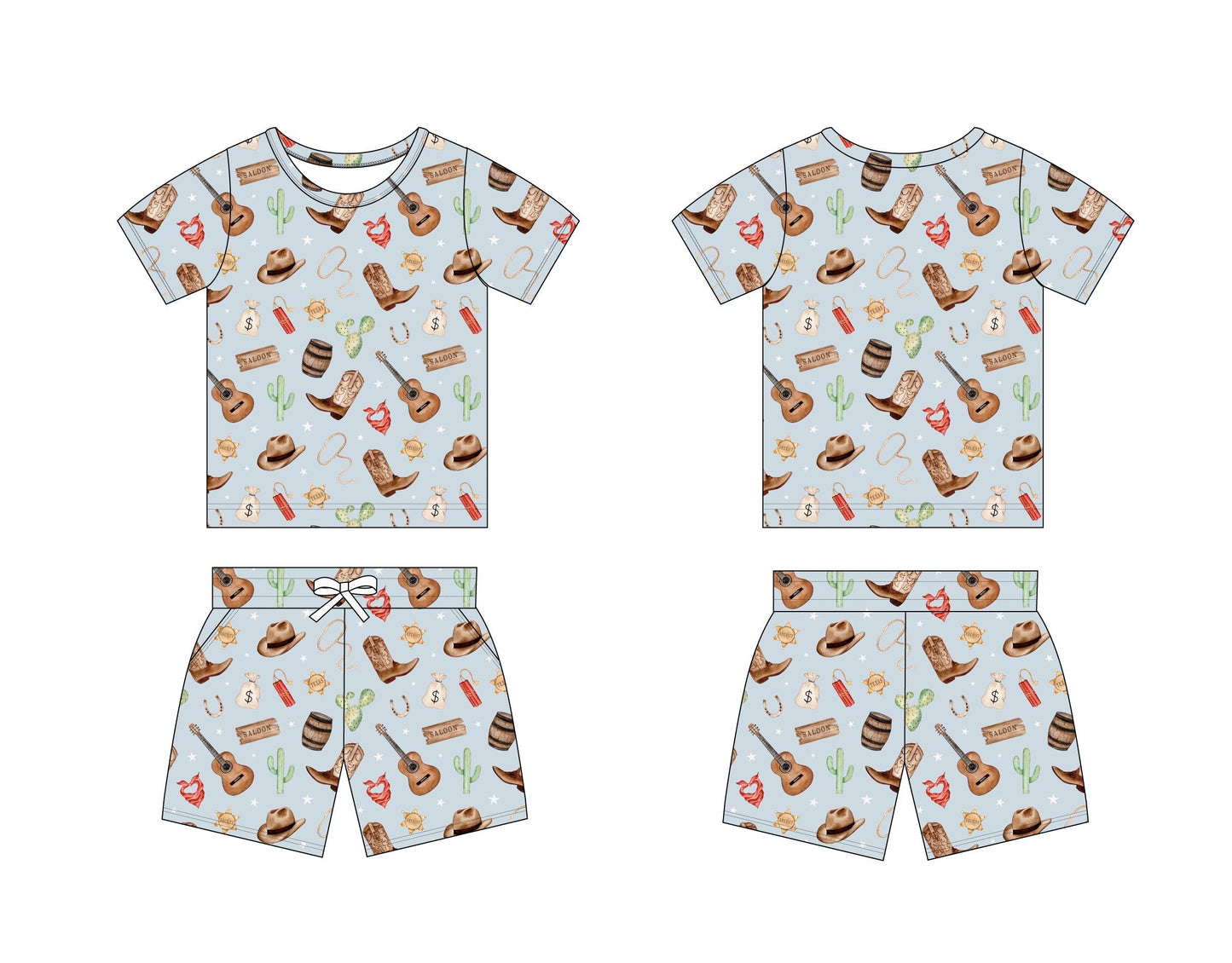 Cowboy - Pocket Short Set Blush Lotus