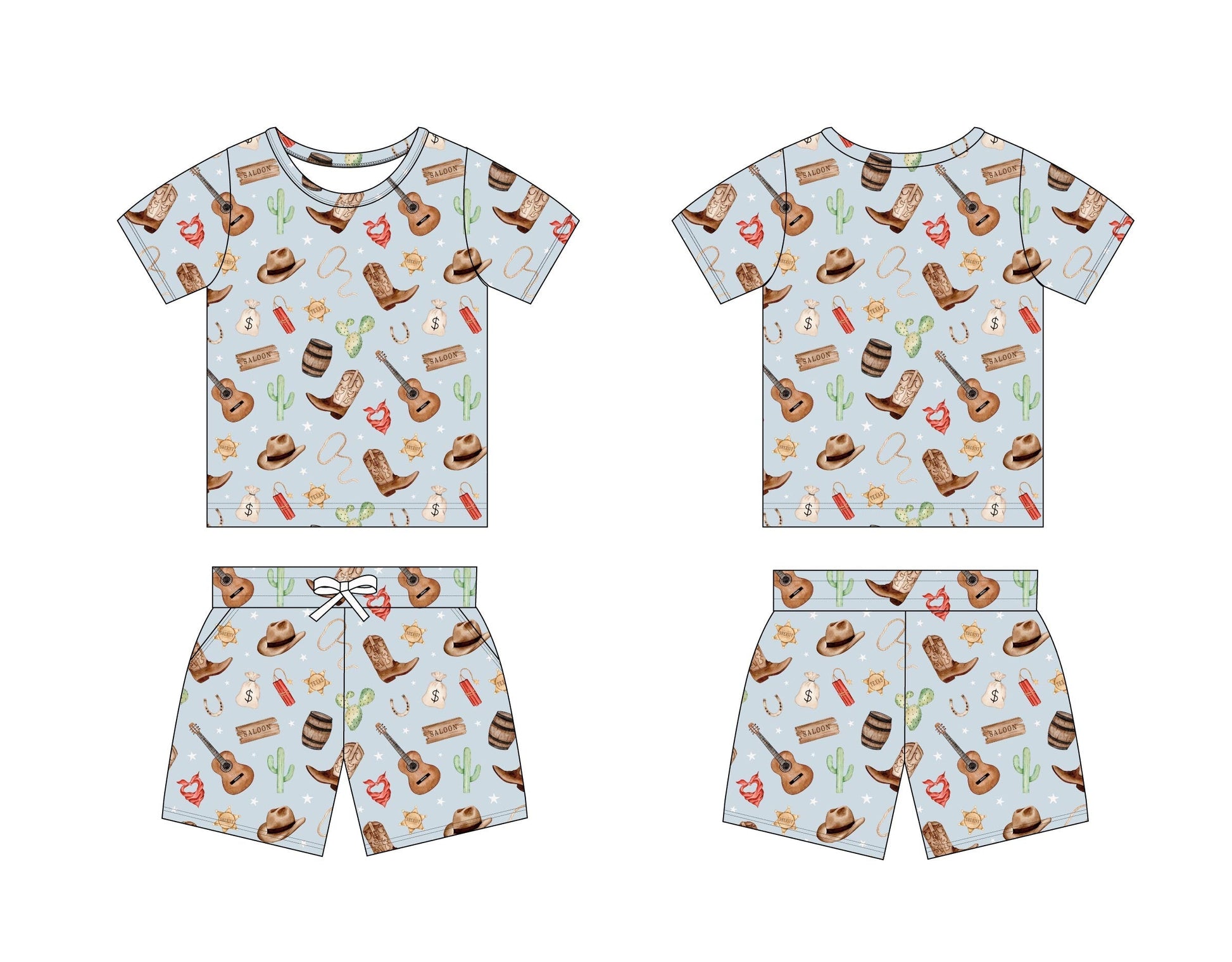 Cowboy - Pocket Short Set Blush Lotus