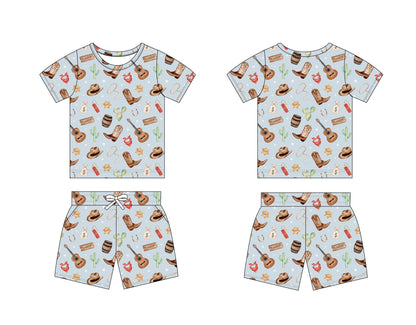 Cowboy - Pocket Short Set Blush Lotus