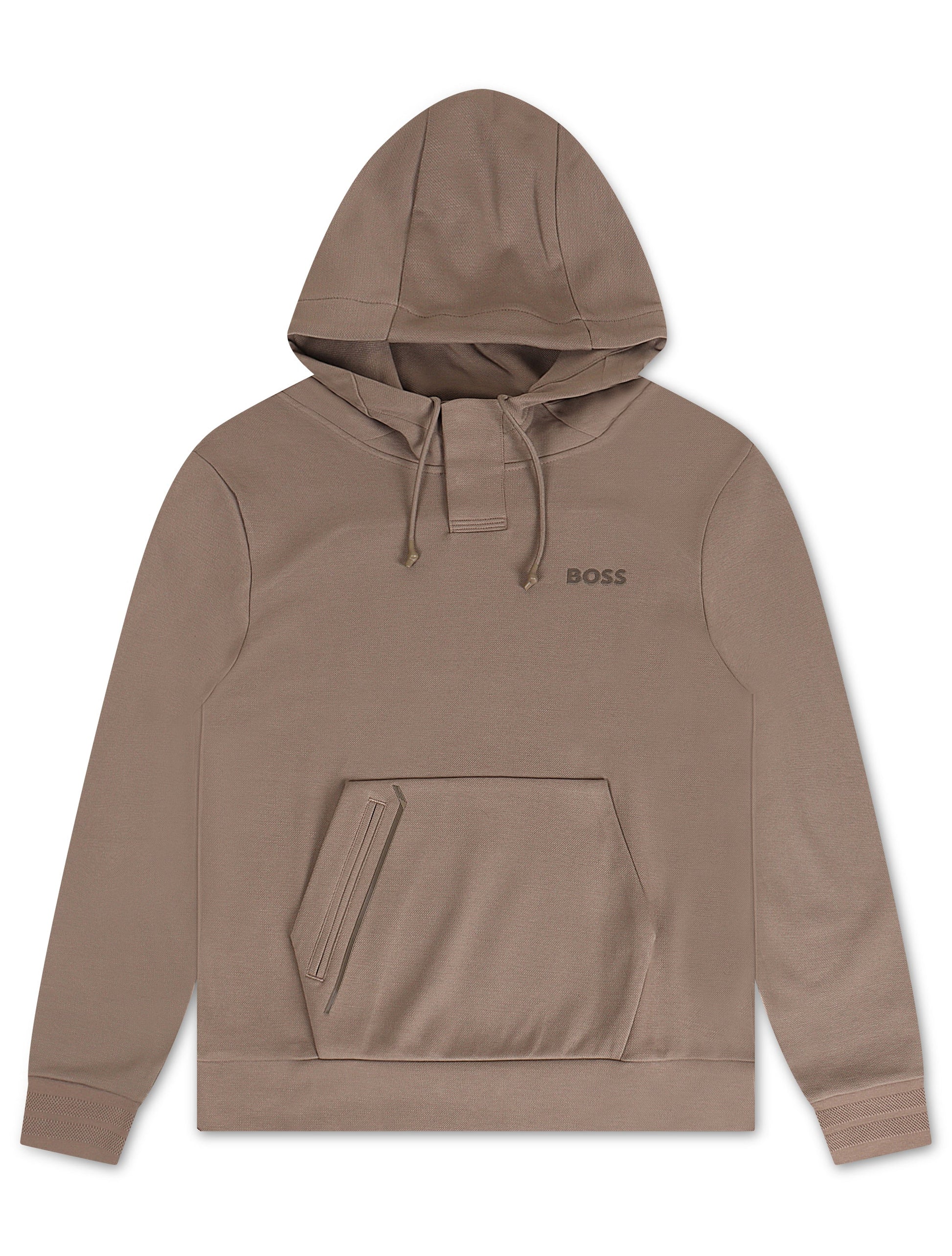 Boss Green Soody MIrror Hoodie - Coffee Denim Exchange