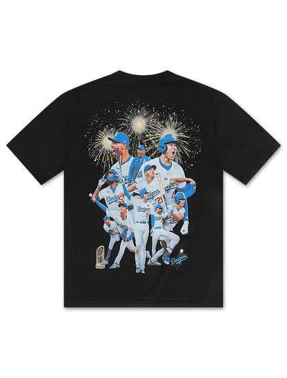 Retro Flair World Series Champions Tee - Black Denim Exchange
