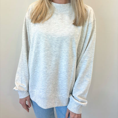 Ash Oversized French Terry Mockneck Ivy + Cloth