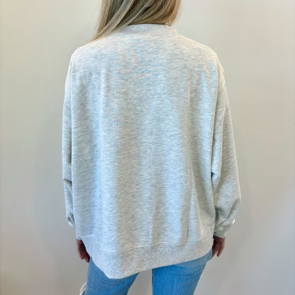 Ash Oversized French Terry Mockneck Ivy + Cloth