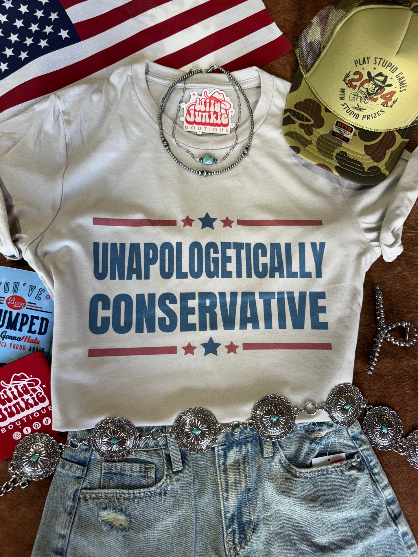 Unapologetically Conservative Graphic Tee Wild Junkie
