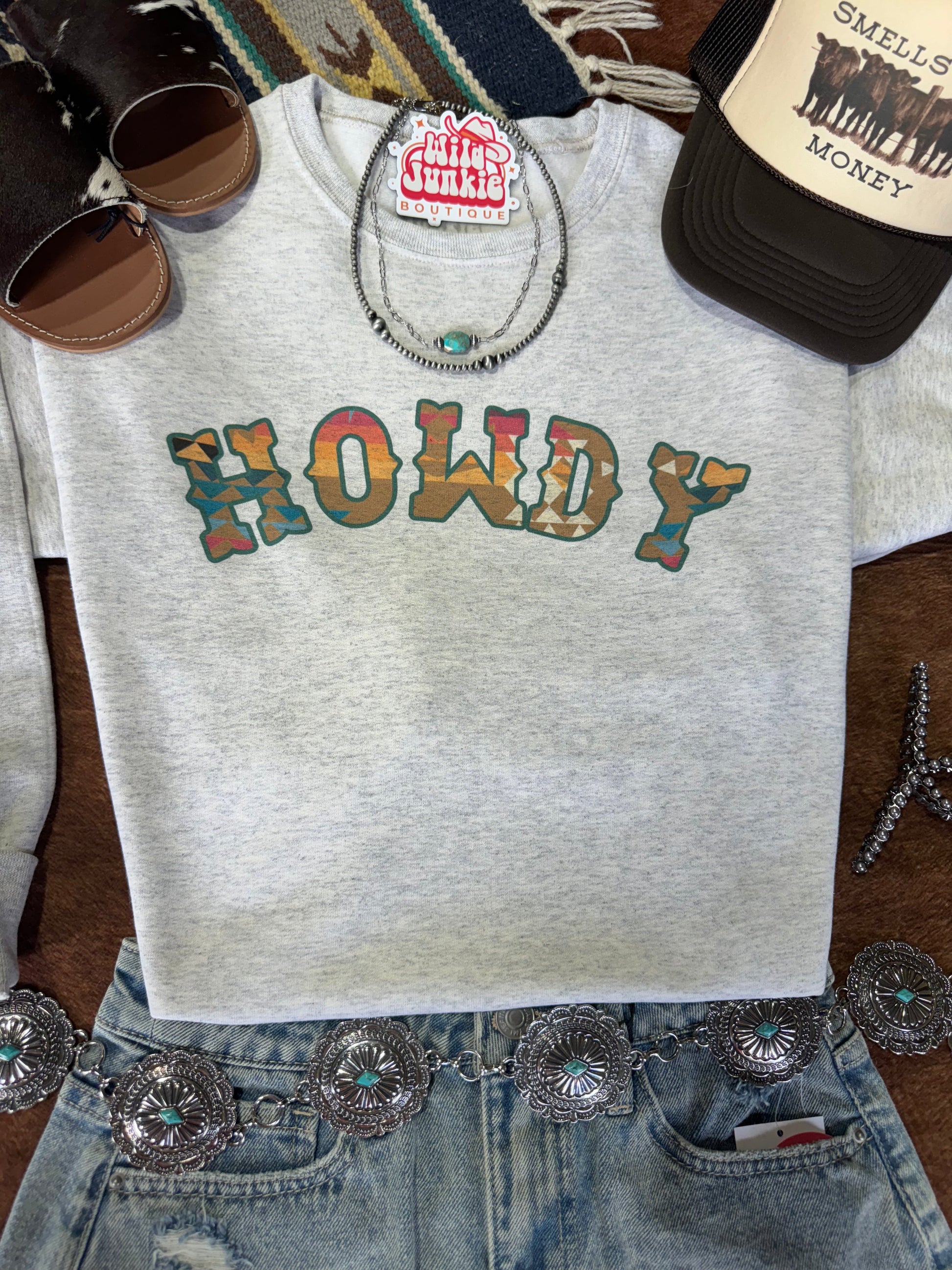 Howdy Graphic Sweatshirt Wild Junkie