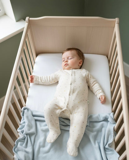 Brown Organic Footed Onesie Honey and Hive