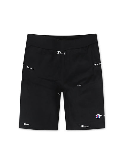 Champion Logo Spead Shorts - Black Denim Exchange