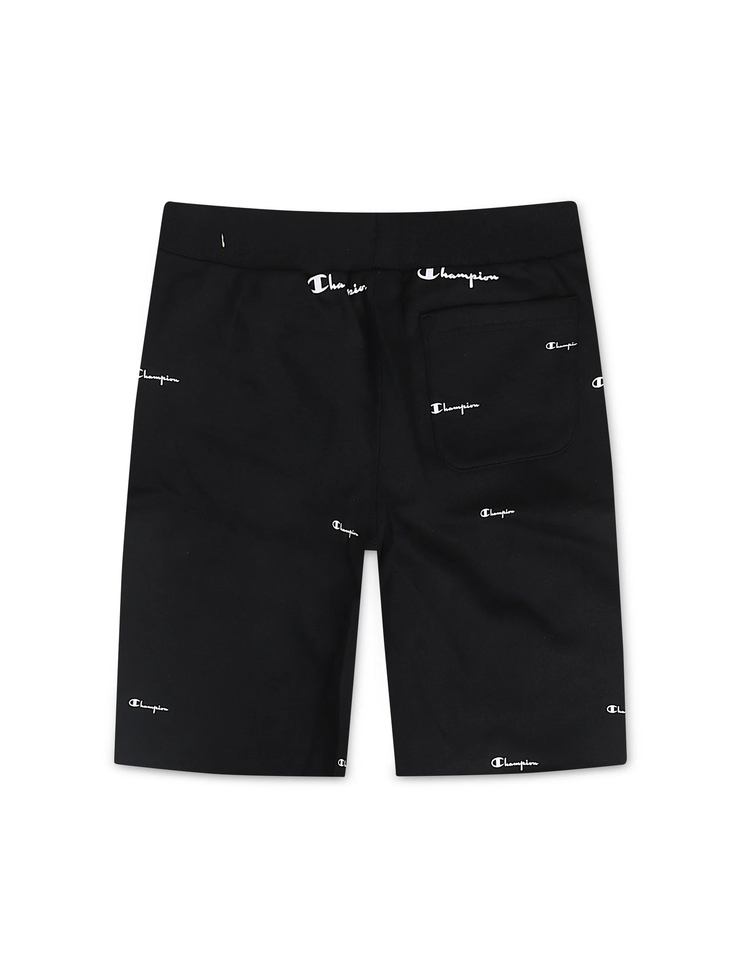 Champion Logo Spead Shorts - Black Denim Exchange