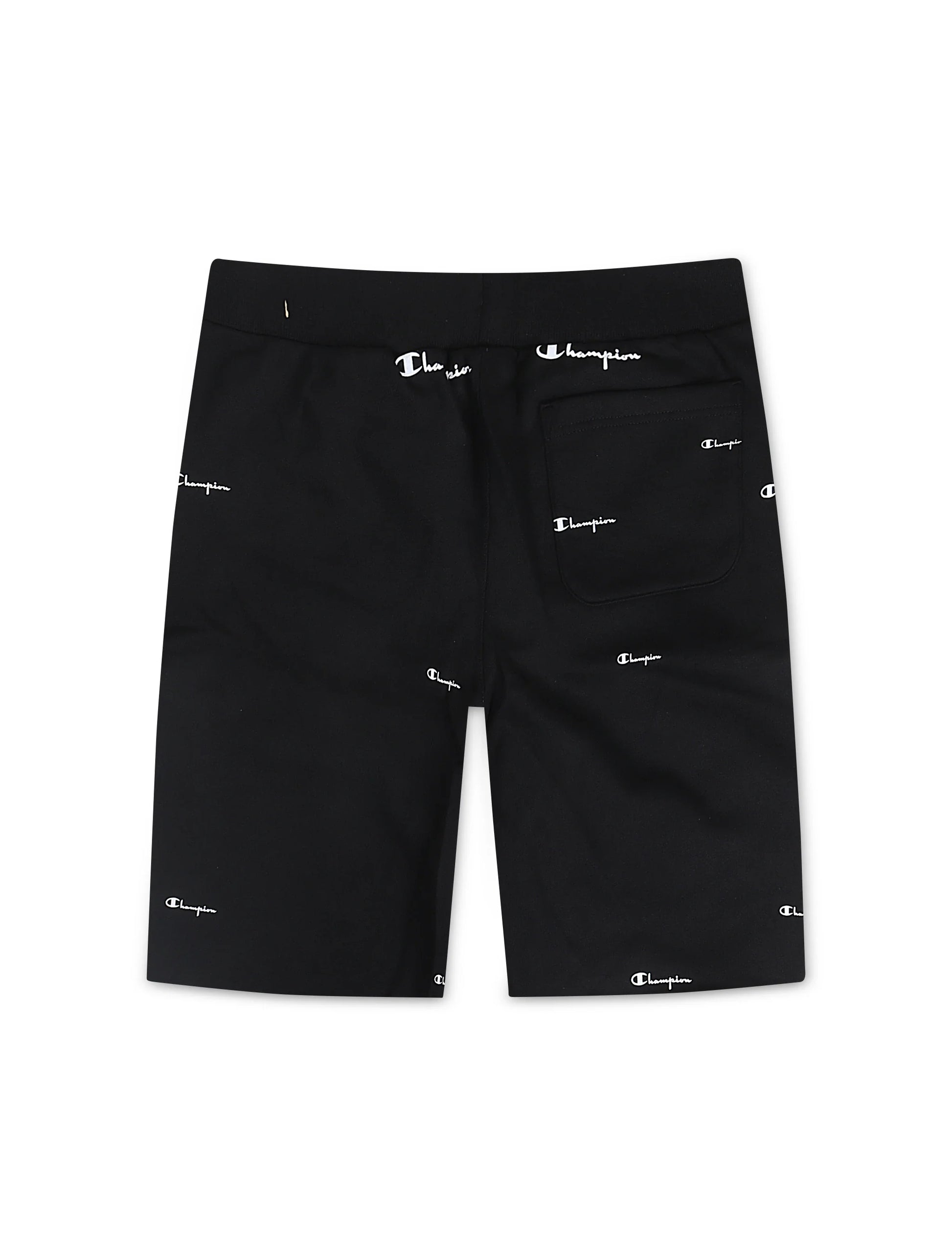 Champion Logo Spead Shorts - Black Denim Exchange