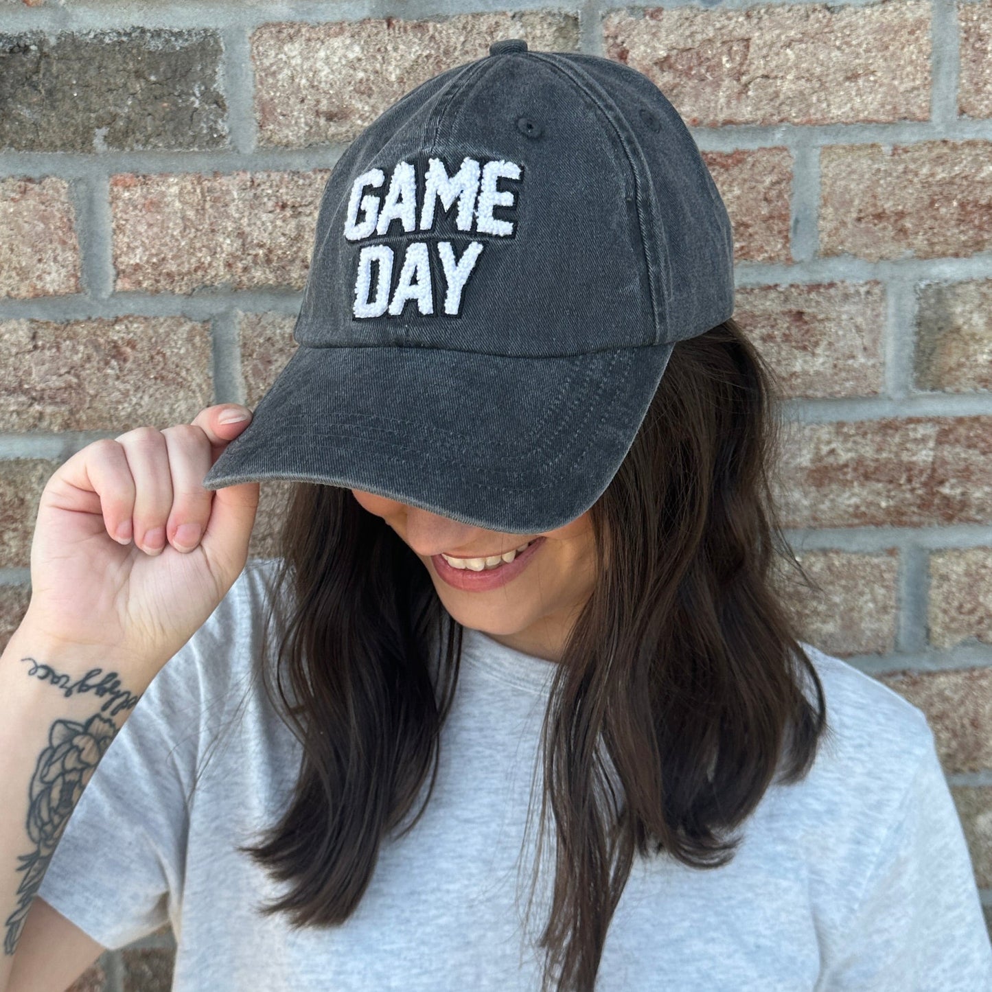 Game Day Chenille Patch Hat Ivy + Cloth