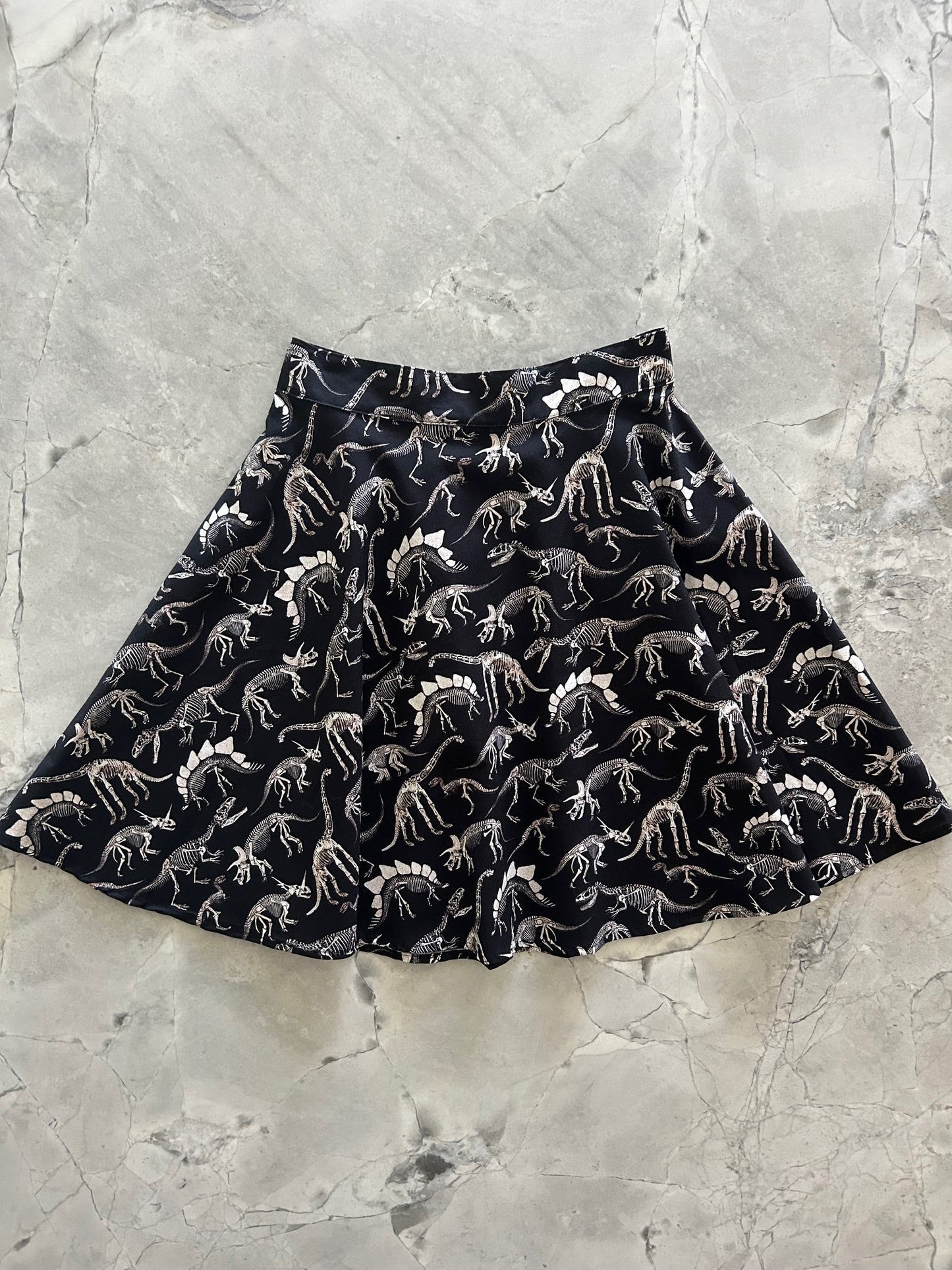 Dino Bones Skater Skirt Retrolicious