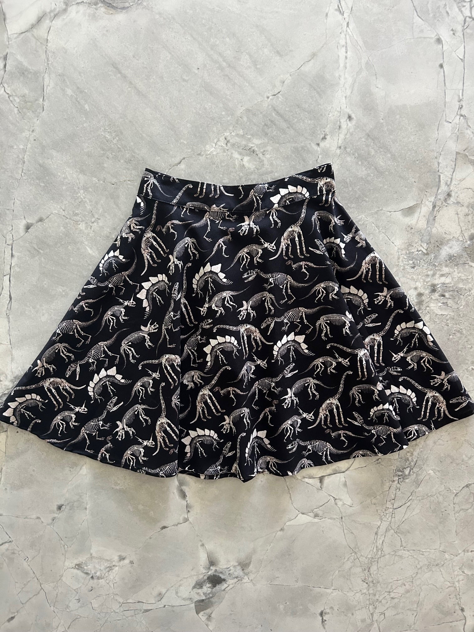 Dino Bones Skater Skirt Retrolicious