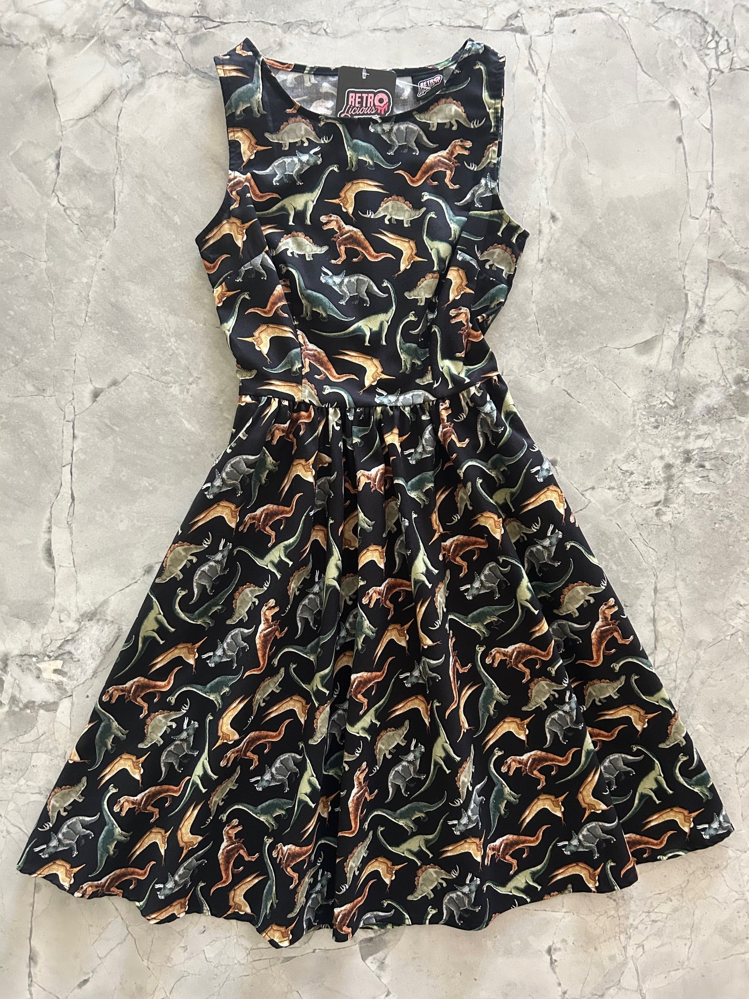 Dino Vintage Dress Retrolicious