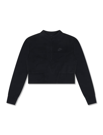 Nike Womens Sportswear Tech Cropped Top - Black Denim Exchange