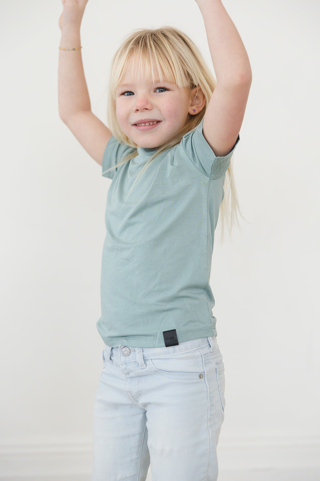Sea Foam - Bamboo Tee Blush Lotus
